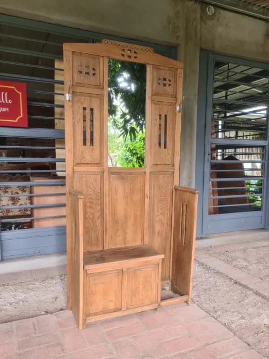 Recibidor o tocador inglés de campo en roble