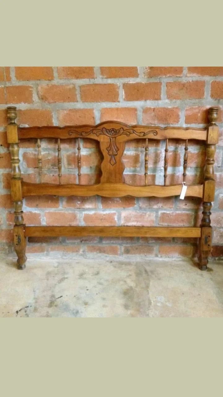 Cabecera 1,40m provenzal barrotes veticales, para cama o sommier de 1,40m