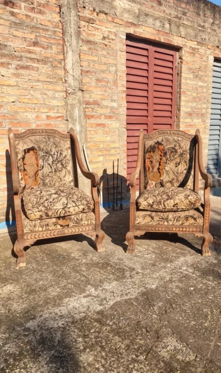 Sillones Chippendale (El par sin tapizar)